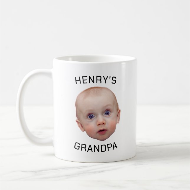 Funny Custom Baby Face Kaffeetasse (Links)