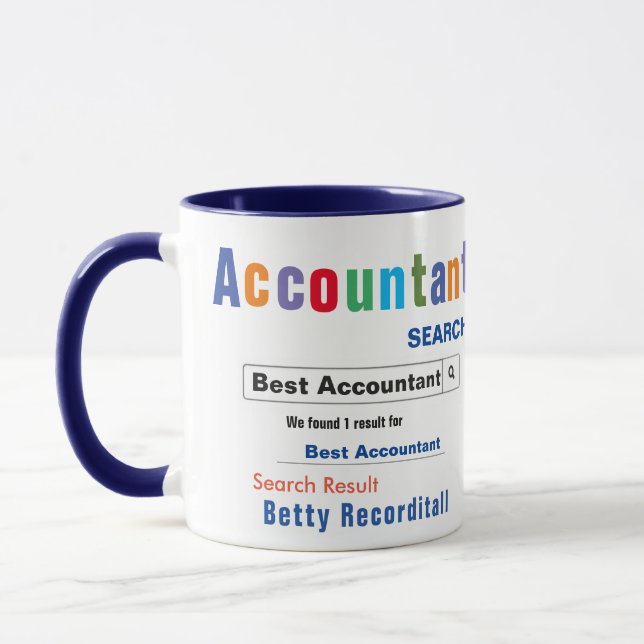 Funny Custom Best Accountant-Tasse Tasse (Links)