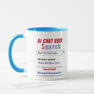 Funny Custom Best AI Chat User Gift Tasse