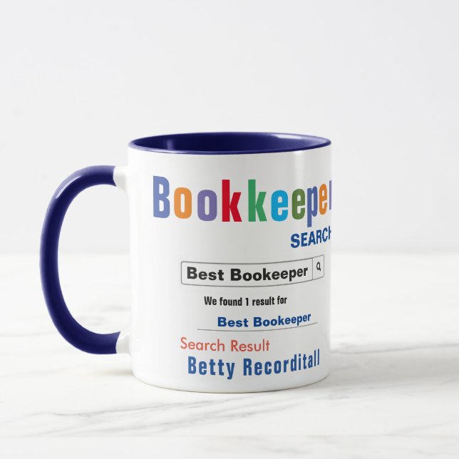 Funny Custom Best Bookkeeper-Tasse Tasse (Links)