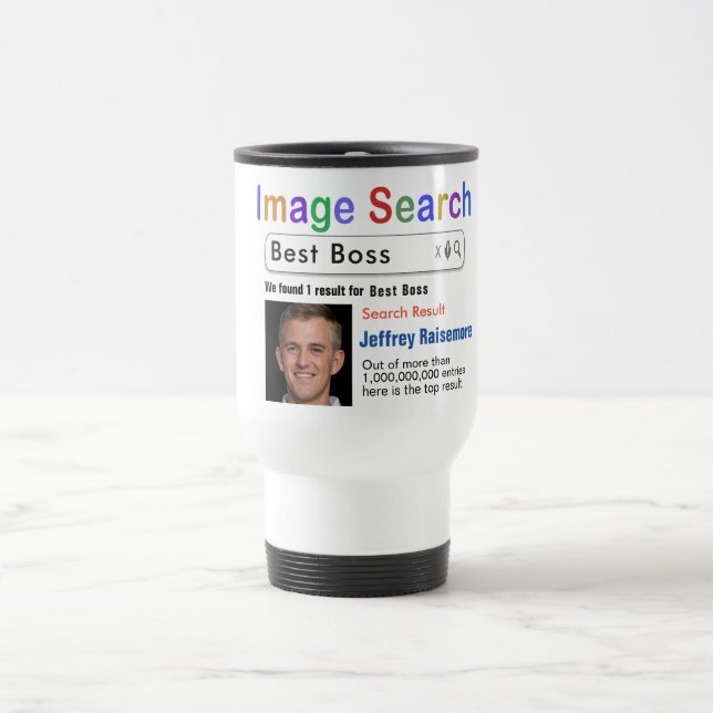 Funny Custom Best Boss Search Geschenkidee Tasse (Mittel)