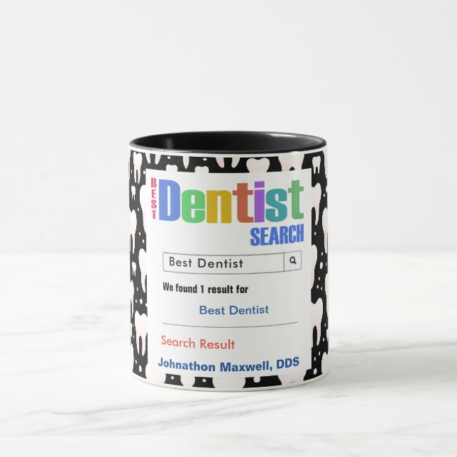 Funny Custom Best Dentist Geschenk Tasse (Zentrum)
