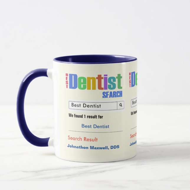 Funny Custom Best Dentist Geschenk Tasse (Links)