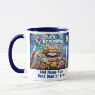 Funny Custom Best Dentist Geschenk Tasse