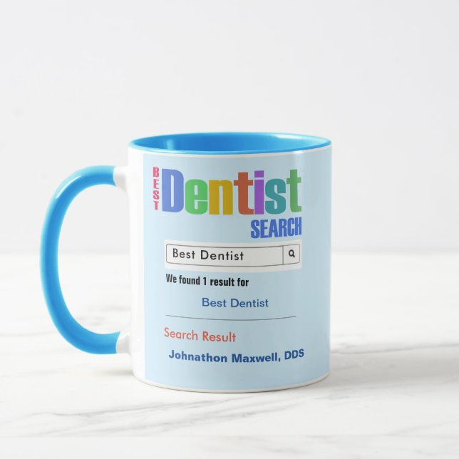 Funny Custom Best Dentist Geschenk Tasse (Links)