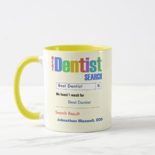 Funny Custom Best Dentist Geschenk Tasse