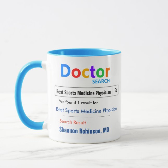 Funny Custom Best Doctor Geschenk Tasse (Links)