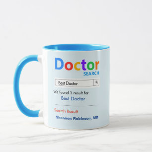 Funny Custom Best Doctor Geschenkidee Tasse