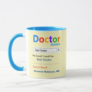 Funny Custom Best Doctor Geschenkidee Tasse