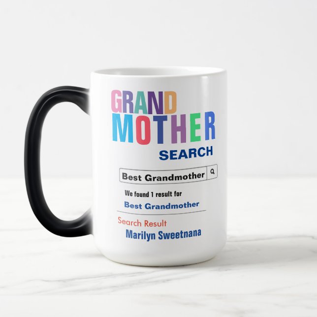 Funny Custom Best Großmutter Geschenk Verwandlungstasse (Links)