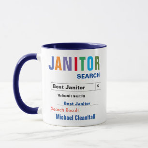 Funny Custom Best Janitor Tasse