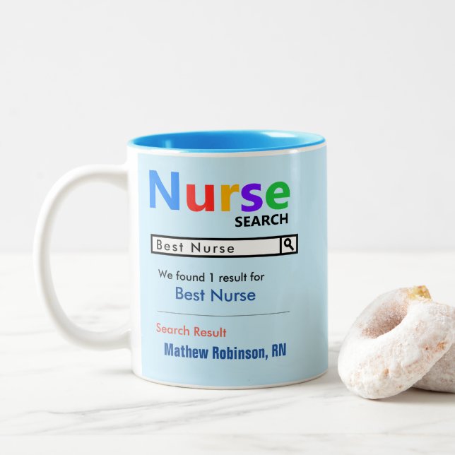 Funny Custom Best Nurse Geschenk Tasse (Mit Donut)