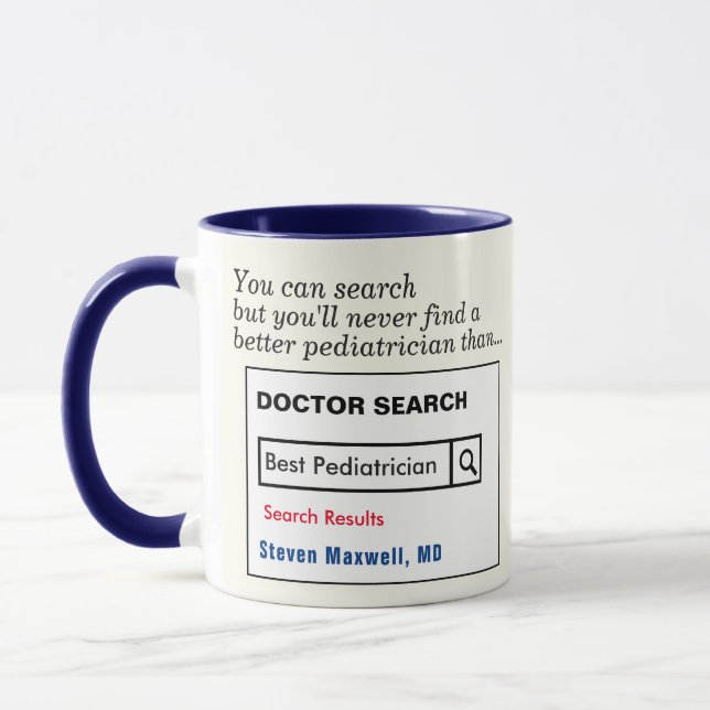 Funny Custom Best Pediatrician Geschenk Tasse (Links)