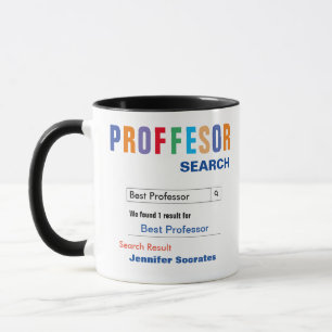 Funny Custom Best Professor Geschenk Tasse