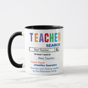 Funny Custom Best Teacher Geschenk Tasse