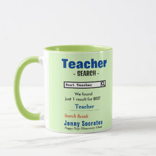 Funny Custom Best Teacher Tasse