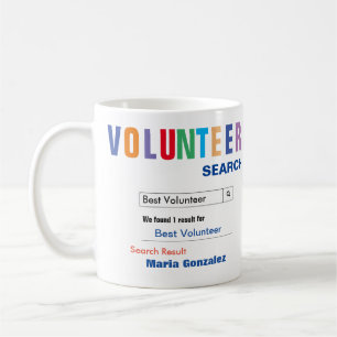 Funny Custom Best Volunteer Geschenk Kaffeetasse