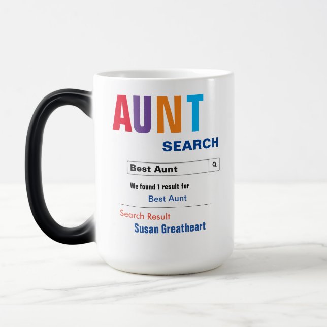 Funny Custom Beste Tante Geschenk Verwandlungstasse (Links)