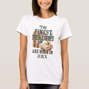 Funny Custom Book Lover Birthday T-Shirt