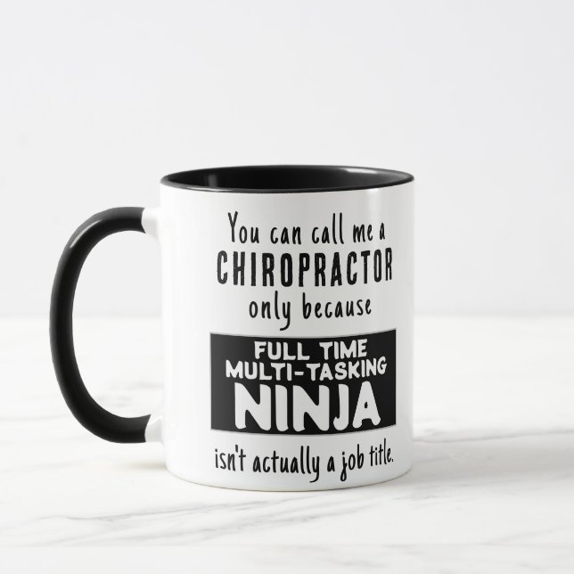 Funny Custom Chiropractor Geschenk Tasse (Links)