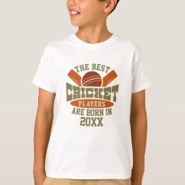 Funny Custom Cricket Geburtstag Geburtsname T-Shirt