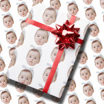 Funny Custom Face Foto Face Wiederholung Muster Geschenkpapier<br><div class="desc">Funny Custom Face Foto Face Wiederholung Muster, Ersetzen Sie das Gesicht mit Ihrem Lieblings-Foto (stellen Sie sicher, so viel ins Gesicht wie möglich zu schneiden und verwenden Sie eine App, um den Hintergrund zu entfernen) und personalisieren Sie dieses lustige Weihnachts-Wrapping Paper mit Ihrem Kind, Ehemann oder Freund darauf! Auch eine...</div>