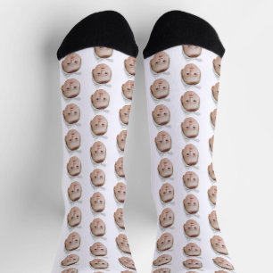 Funny Custom Face Foto Face Wiederholung Muster Socken