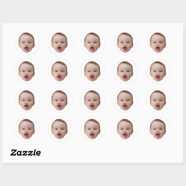 Funny Custom Face Stickers Personalisierte Gesicht (Blatt)