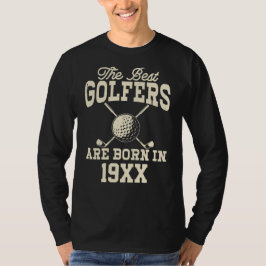 Funny Custom Golf Jahr Geboren Name T-Shirt