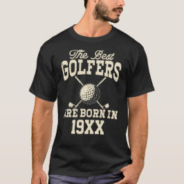 Funny Custom Golf Jahr Geboren Name T-Shirt