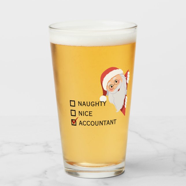 Funny Custom Jeglicher Beruf Weihnachtsbär Glas (Vorne (Gefüllt))