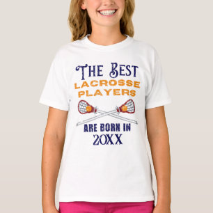 Funny Custom Lacrosse Geburtstag Jahr Geburtstag T-Shirt