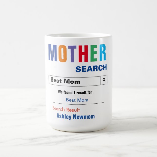 Funny Custom Meilleure Maman Mug cadeau (Centre)