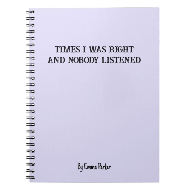 Funny Custom Notebook für Mitarbeiter/Student Gesc Notizblock (Vorderseite)