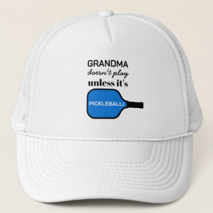 Funny Custom Oma Pickleball Player Typografie Truckerkappe