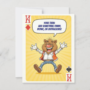 Funny Custom Postcard - Say Something Wild Postkarte