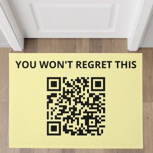 Funny Custom QR Code Fußmatte