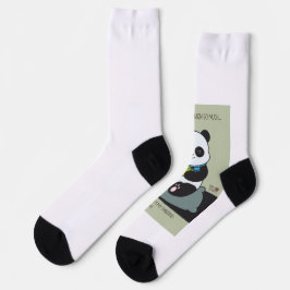 Funny Custom Sarcastic Panda Opinion Coworker Gift Socken