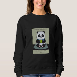 Funny Custom Sarcastic Panda Opinion Coworker Gift Sweatshirt