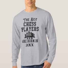 Funny Custom Schach Player Geburtstag Jahr Geburts T-Shirt