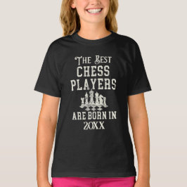 Funny Custom Schach Player Geburtstag Jahr Geburts T-Shirt