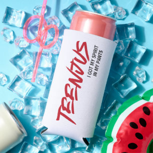 Funny Custom Text Baby Billy's Zitat Teenjus Red Selters Dosenkühler