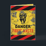 Funny Custom Toxic Waste Teen/College Age Birthday Karte<br><div class="desc">Here's hat funny way to tell your college student, older teen, or young adult out in the world that you re SO glad they're still the (messy-lol) kid you knew. Perfect for the Halloween birthday guy or gal, someone into grunge, steampunk, zombies, or the post-apocalyptic thing. You can customize any...</div>