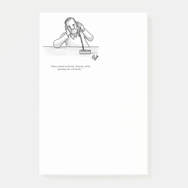 Funny Customer Service Spaß Post It Notes Post-it Klebezettel (Vorderseite)