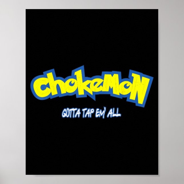 Funny Cute Chokemon Jiu Jitsu  Poster (Vorne)