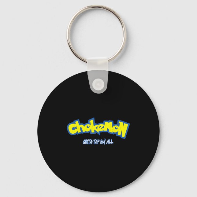 Funny Cute Chokemon Jiu Jitsu  Schlüsselanhänger (Vorderseite)