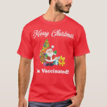 Funny Cute Merry Christmas Im Vaccinated Santa Cla T-Shirt<br><div class="desc">Funny Cute Merry Christmas Im Vaccinated Santa Claus Tree Premium .</div>
