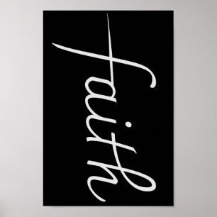 Funny Cute Teen Girl Faith Poster