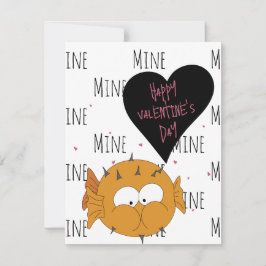 Funny Cute “You’re Swell” Puffer Fish Pun  Mitteilungskarte