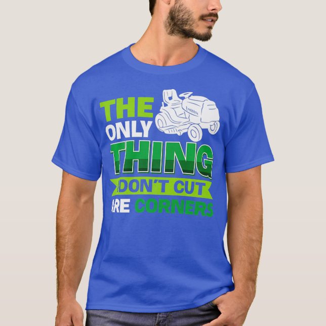 Funny Cuting Cut Landscaping Cut Premium T-Shirt (Vorderseite)